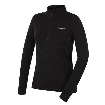 Dámská merino mikina Aron Zip L black (Velikost L)