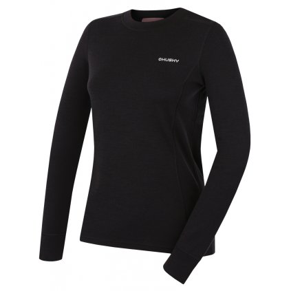 Dámská merino mikina Aron L black (Velikost L)