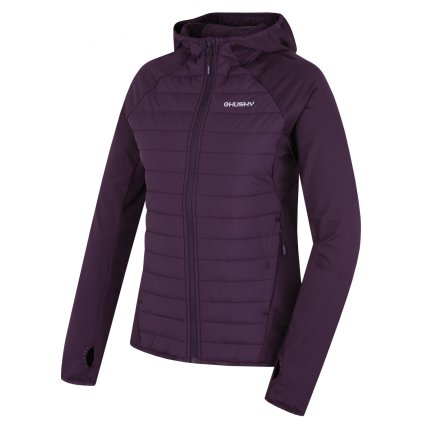 Dámská hybrid mikina Arya L dark purple (Velikost L)