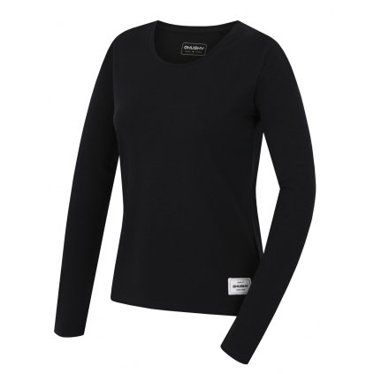 Dámské bavlněné triko Tee Loba L black (Velikost L)