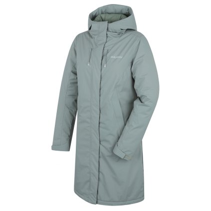 Dámský hardshellový plněný kabát Narvik L faded green (Velikost L)