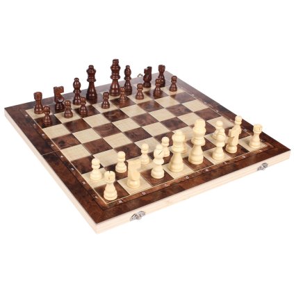 Exclusive 3v1 dřevěné šachy
