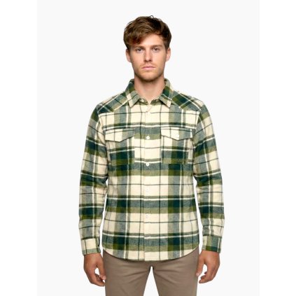 Pánská flanelová košile Gaia M green (Velikost L)