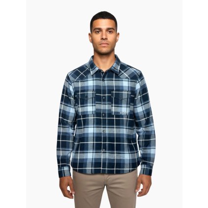 Pánská flanelová košile Gaia M dark blue (Velikost L)