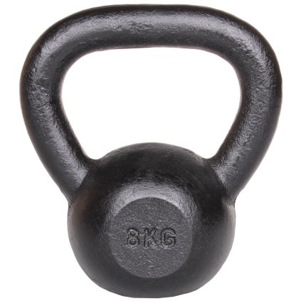 Kettlebell Kov činka černá (Hmotnost 4 kg)