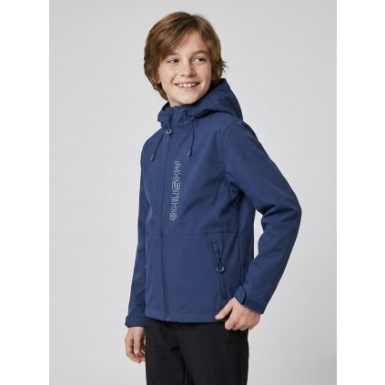 Dětská hardshell bunda Neoni K dark blue (Velikost 128)