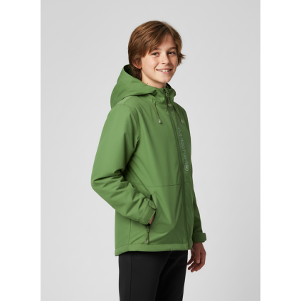 Dětská hardshell bunda Neoni K green (Velikost 128)