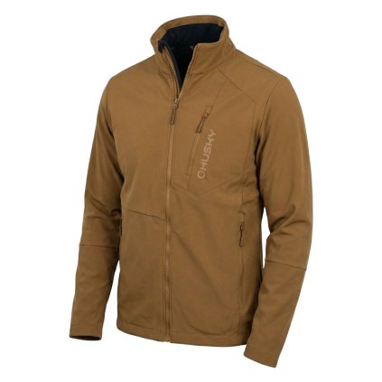 Pánská softshell bunda Salfa M mustard (Velikost L)