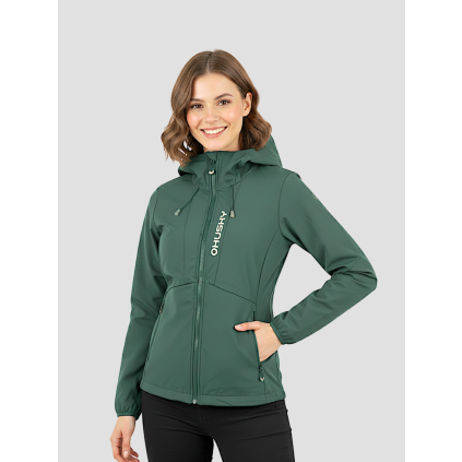 Dámská softshell bunda Silvo L green (Velikost L)