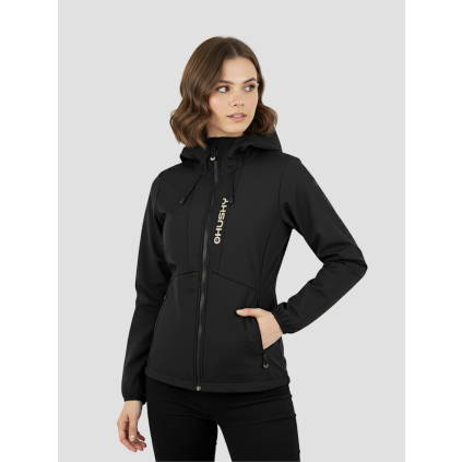 Dámská softshell bunda Silvo L black (Velikost L)