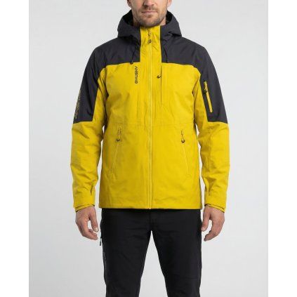 Pánská hardshell bunda Nickin M black/mustard (Velikost L)