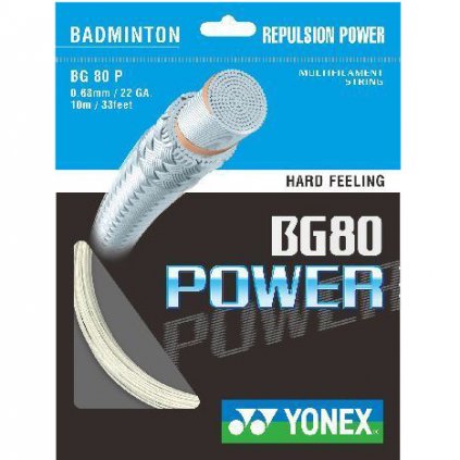 Badmintonový výplet YONEX BG 80 POWER - 200 m (Barva oranžová, kód KNB80200-503)