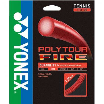 Tenisový výplet YONEX PolyTour FIRE 125 - 200 m