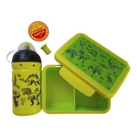 R & B Dinosauři láhev a svačinový box