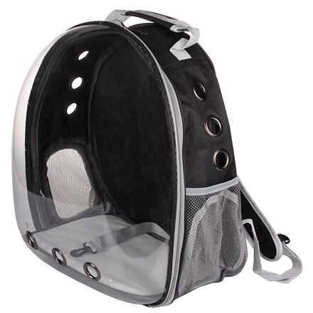 Merco Petbag Transparent batoh na mazlíčky černá
