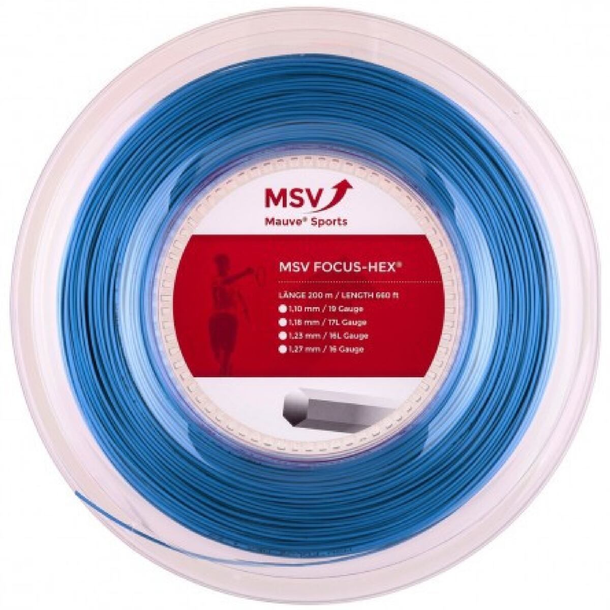 MSV Focus HEX tenisový výplet 200 m modrá Průměr: 1,23