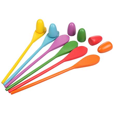Egg and Spoon 6 dětská hra, 1 sada