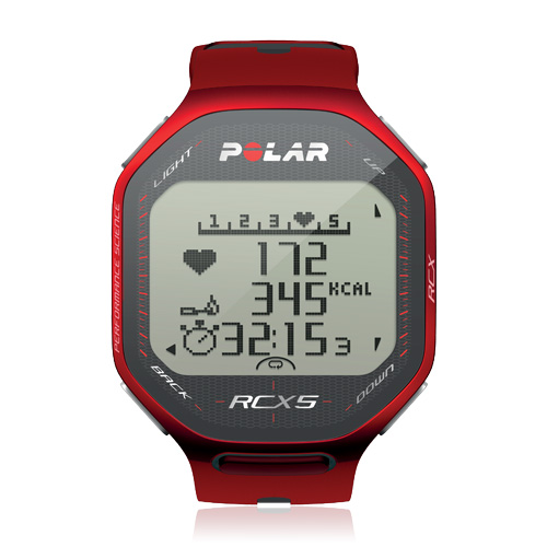Polar RCX5 červená + Datalink + SW pro přenos dat do PC