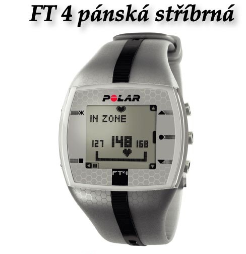 Polar Řemínek pro FT4/FT7 pánský stříbrno černý