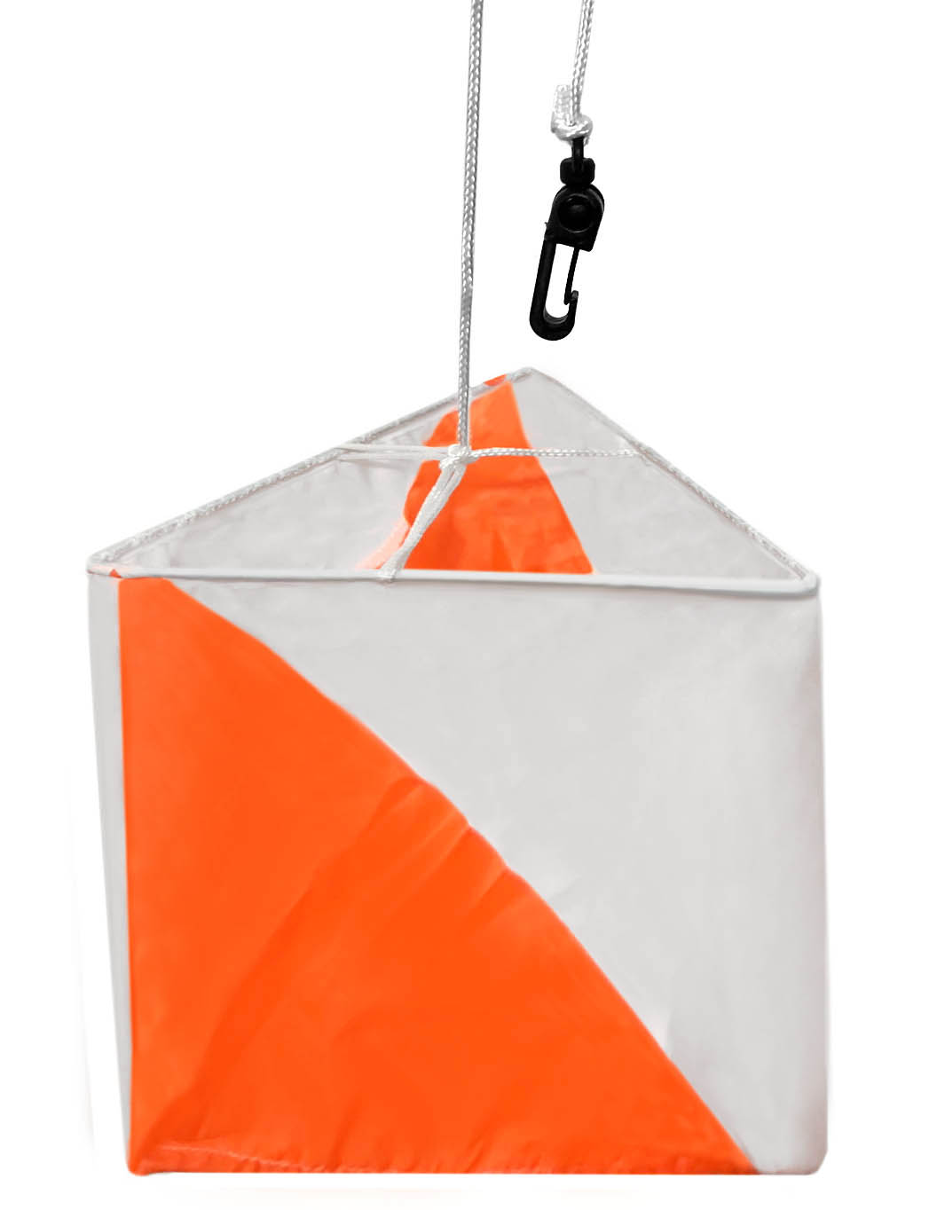 HSH Sport Lampión tréninkový s provázkem a karabinkou deluxe 15x15 neonově oranžový