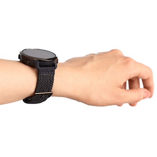 Suunto 20mm Athletic 5 Braided Textile Strap All Black Size S