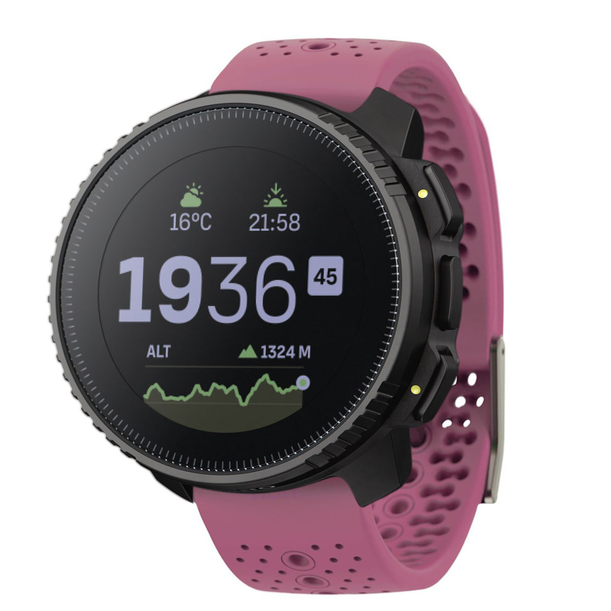 Suunto Vertical All Black + Wildberry strap