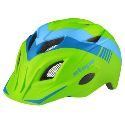 Etape Pluto Light dětská cyklistická helma zelená-modrá mat velikost: XS-S