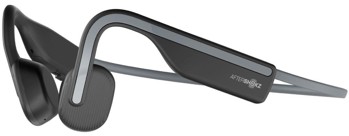 AfterShokz OpenMove – bezpečná Bluetooth sluchátka před uši, šedá