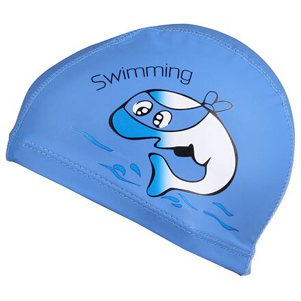 Dolphin dětská plavecká čepice modrá, 1 ks