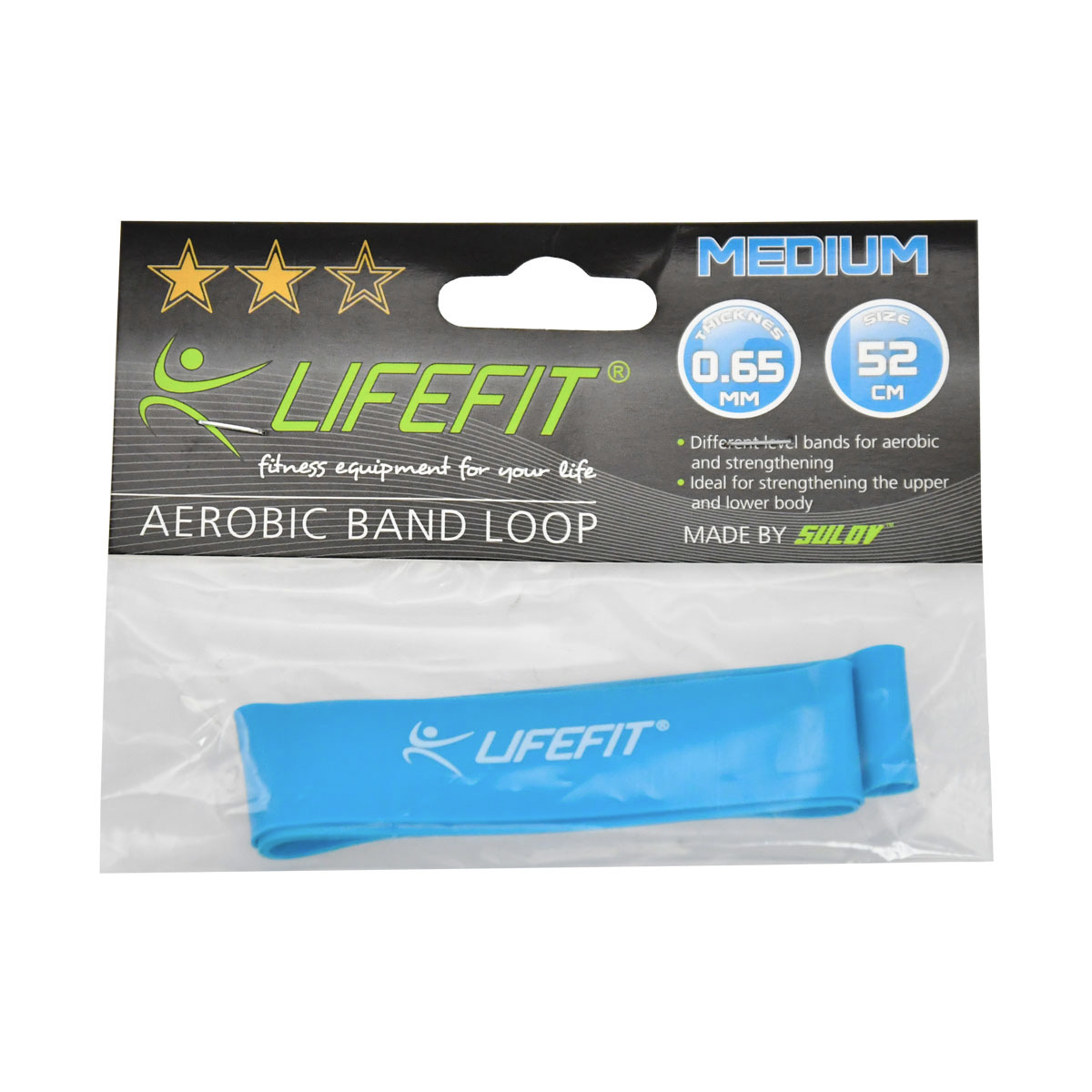 Lifefit Posilovací guma Kruh Medium sv. modrá