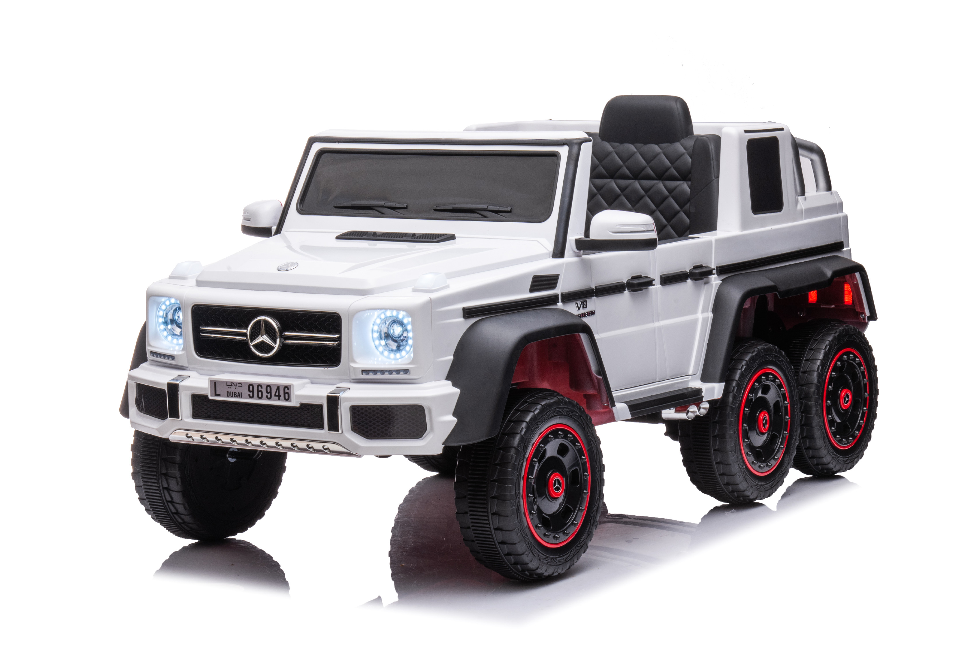 ELJET Dětské elektrické auto Mercedes G63 - 6 kol bílá/white