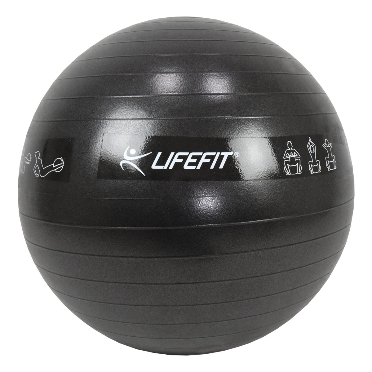 Gymnastický míč lifefit anti-burst 55 cm, černý