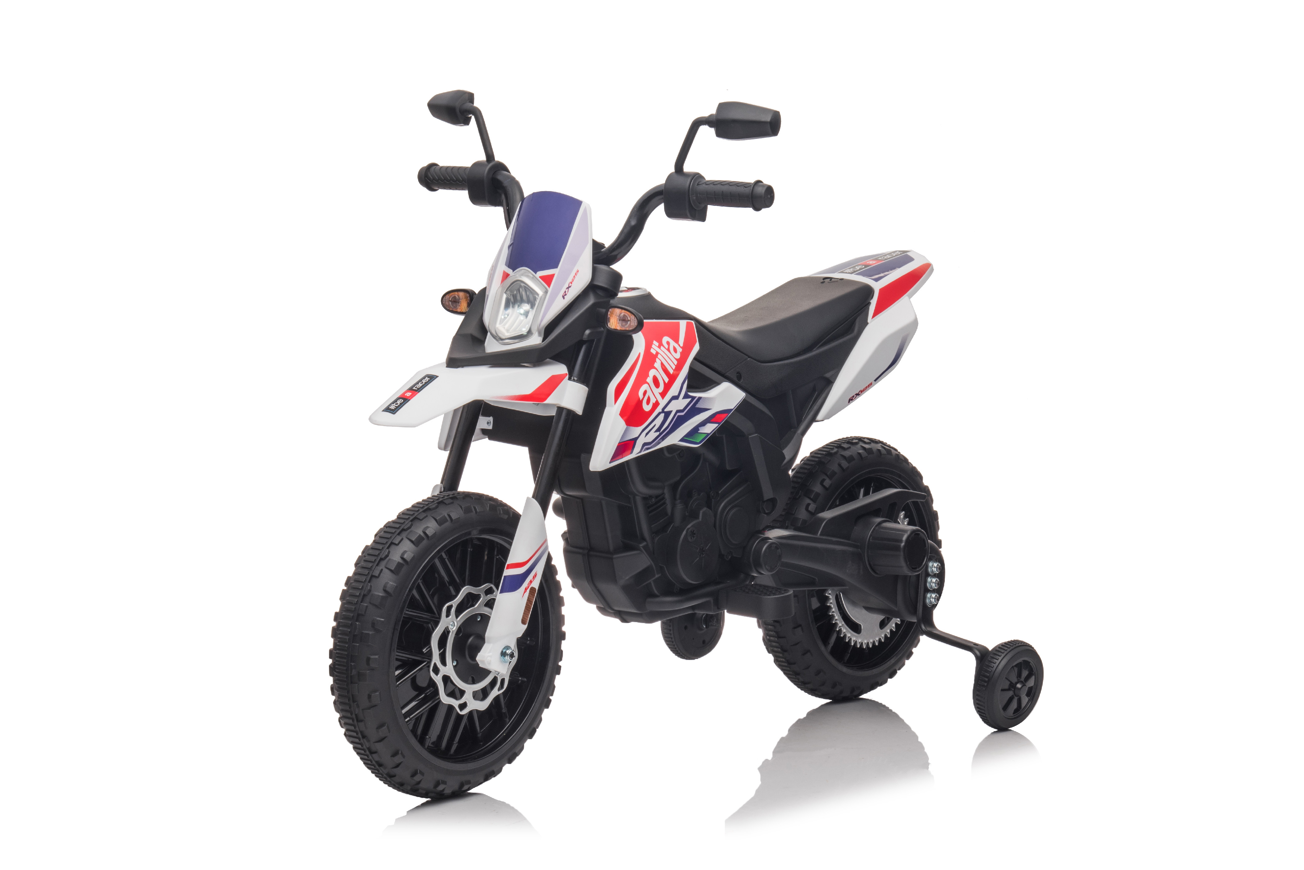 ELJET Dětská elektrická motorka Aprilia RX125 bílá/white