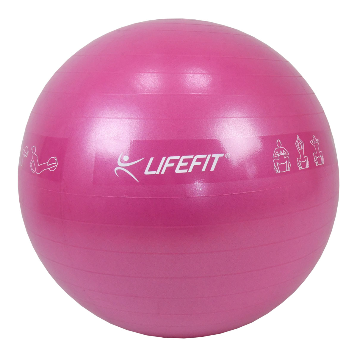 Gymnastický míč lifefit anti-burst 55 cm, bordó