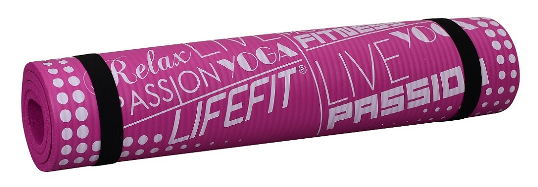 Lifefit Yoga Mat Exkluziv bordó