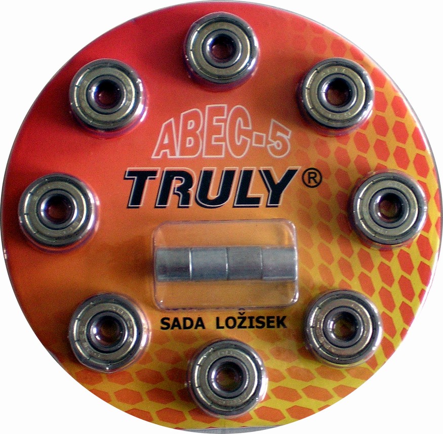 Rulyt Sada ložisek Truly Abec 5 - Carbon/8ks