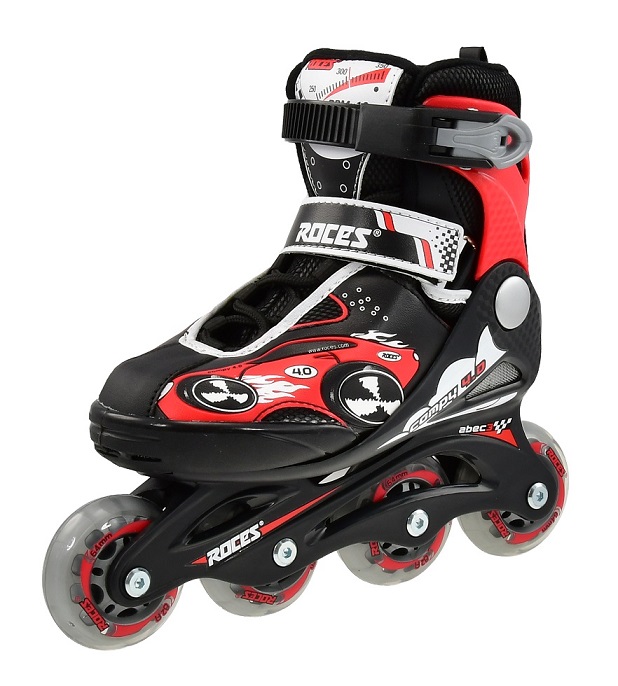 Kolečkové brusle ROCES COMPY 4.0 Boy, černo - červené