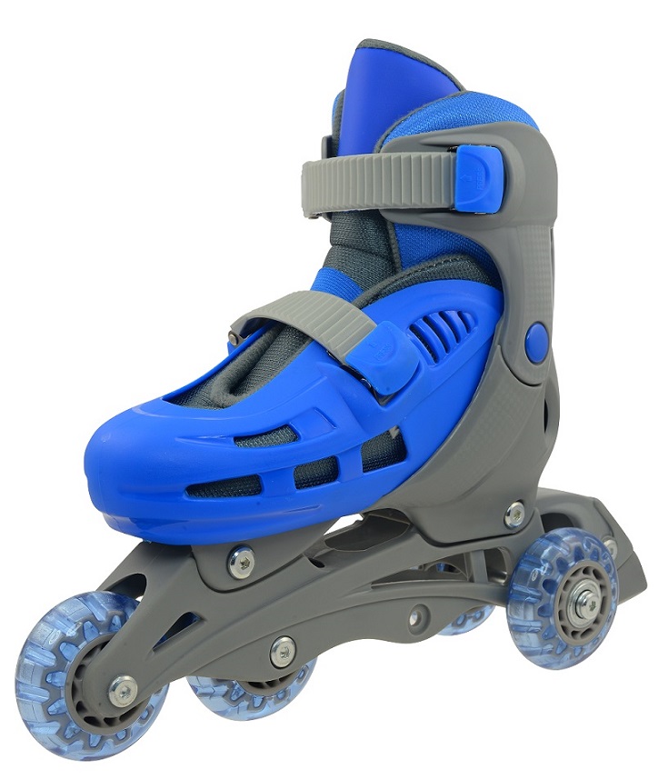OSTATNÍ Kolečkové brusle TRISKATE BASIC, šedo-modré Brusle velikost: XS