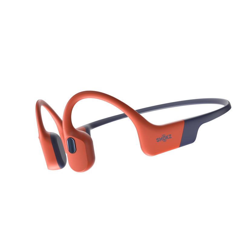 Shokz OpenSwim Pro – bezpečná sluchátka / 32GB, duální mód Bluetooth+MP3, červená