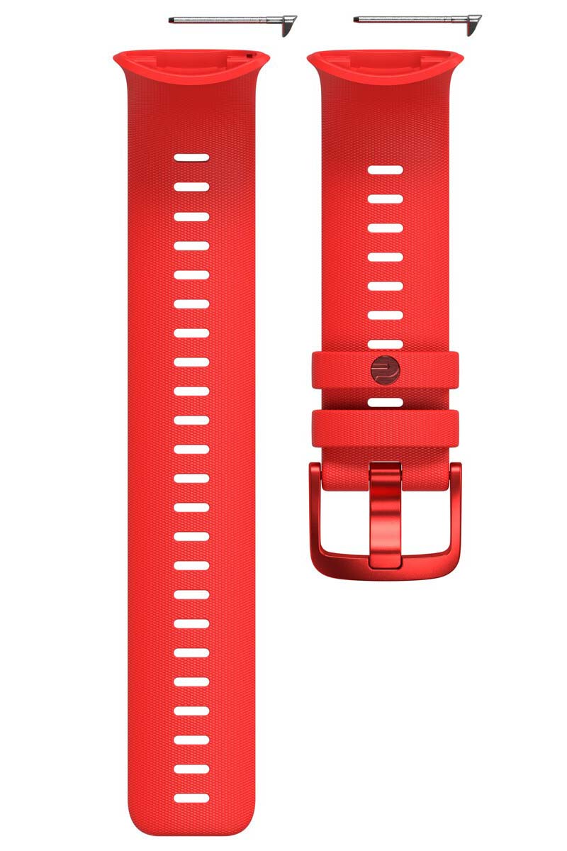 Polar Řemínek Vantage V2 RED červeno-černý silikonový