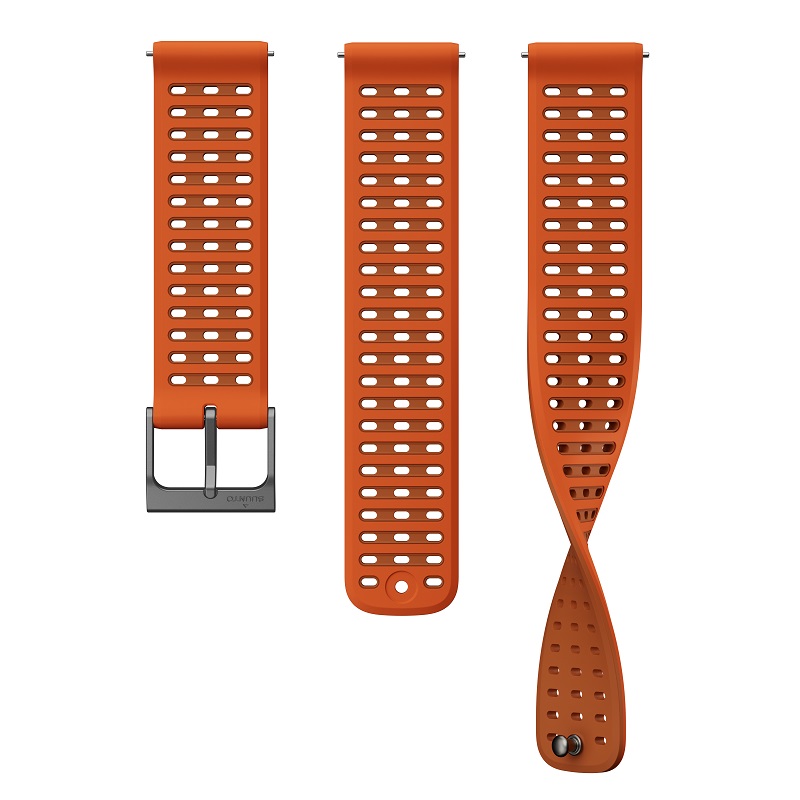 Suunto Řemínek Athletic 9 Silicone Canyon Orange S+M pro Vertical 2 a kompatibilní