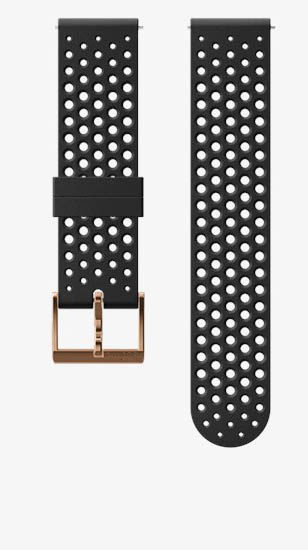 Suunto 20mm Athletic 1 Silicone Strap Black Copper Size S