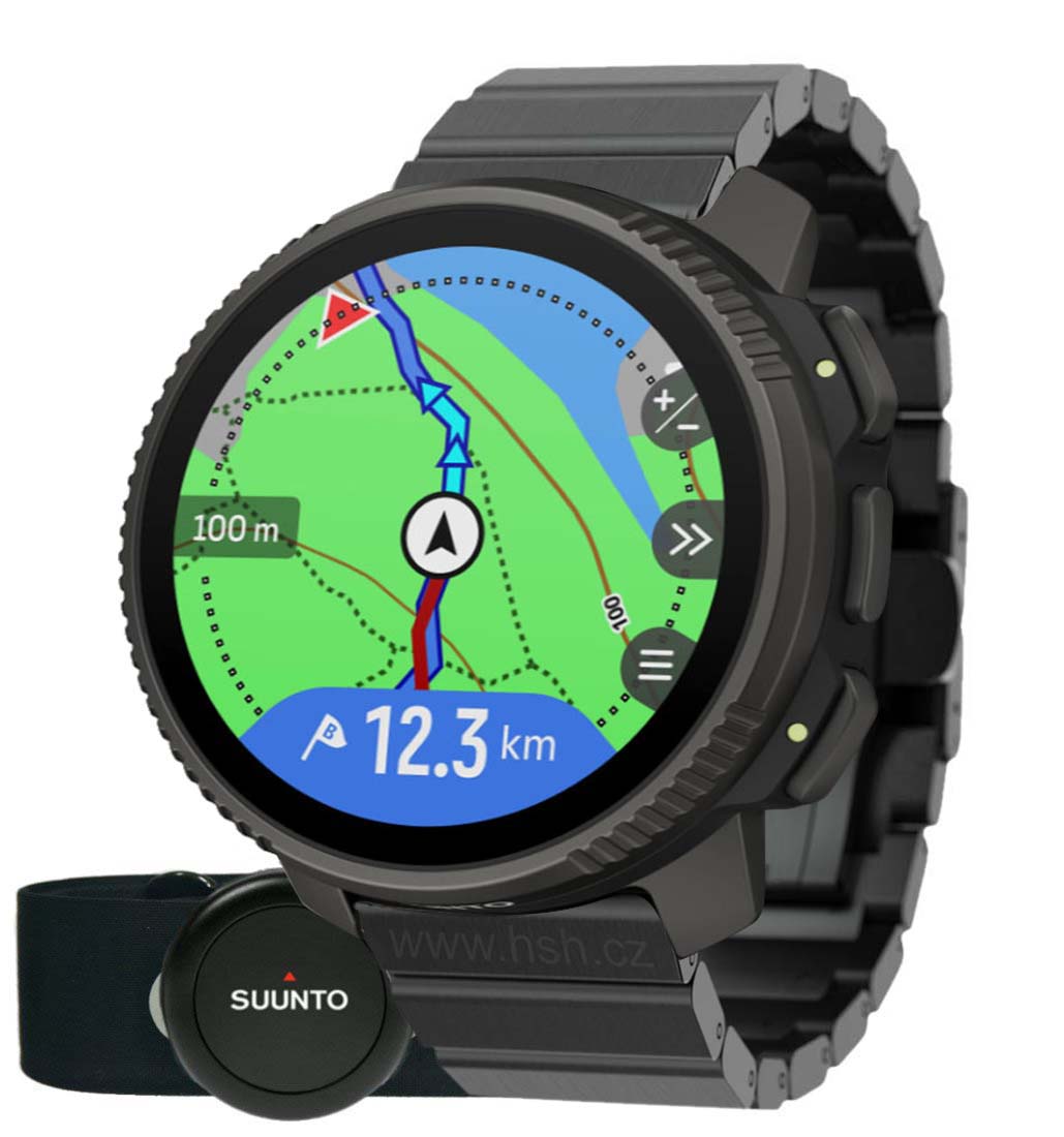 Suunto Vertical 2 Full Titanium strap se třemi řemínky