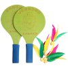 Battledore dřevěné pálky na badminton zelená