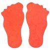Feet značka na podlahu oranžová