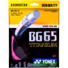 Badmintonový výplet YONEX BG 65 Ti - 10 m (Barva bílá, kód KNB65T10-501)