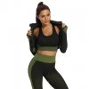 Yoga Sense fitness set dámský sv.zelená (Velikost oblečení S)