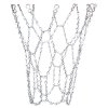 Metal basketbalová síťka stříbrná
