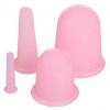Cups 4Pack masážní silikonové baňky růžová