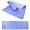 Podložka LIFEFIT® YOGA MAT MANDALA DUO, 183x58x0,6cm, modrá